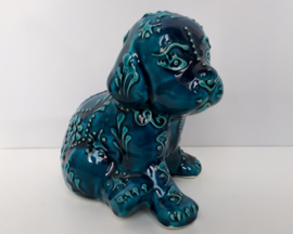 Hondjes blauw keramiek