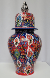 Turkse pot met deksel 50cm (rood)