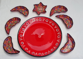 Tapasset of Partyset rood