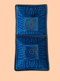schaaltjes 2-vaks blauw