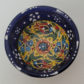 Keramieken schaaltjes 8cm blauw