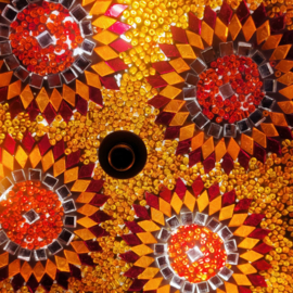 Plafonniere 30cm (met rand) oranje