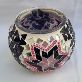 Waxinelichthouder mozaïek