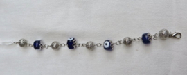 armbandje Boze oog 97 blauw