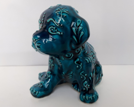 Hondjes blauw keramiek