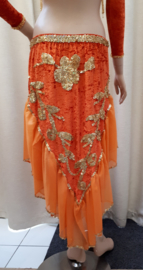 Buikdanskostuum  oranje 509