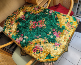 Velours kleed groen 120x120cm