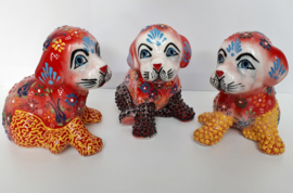 Hondjes rood keramiek