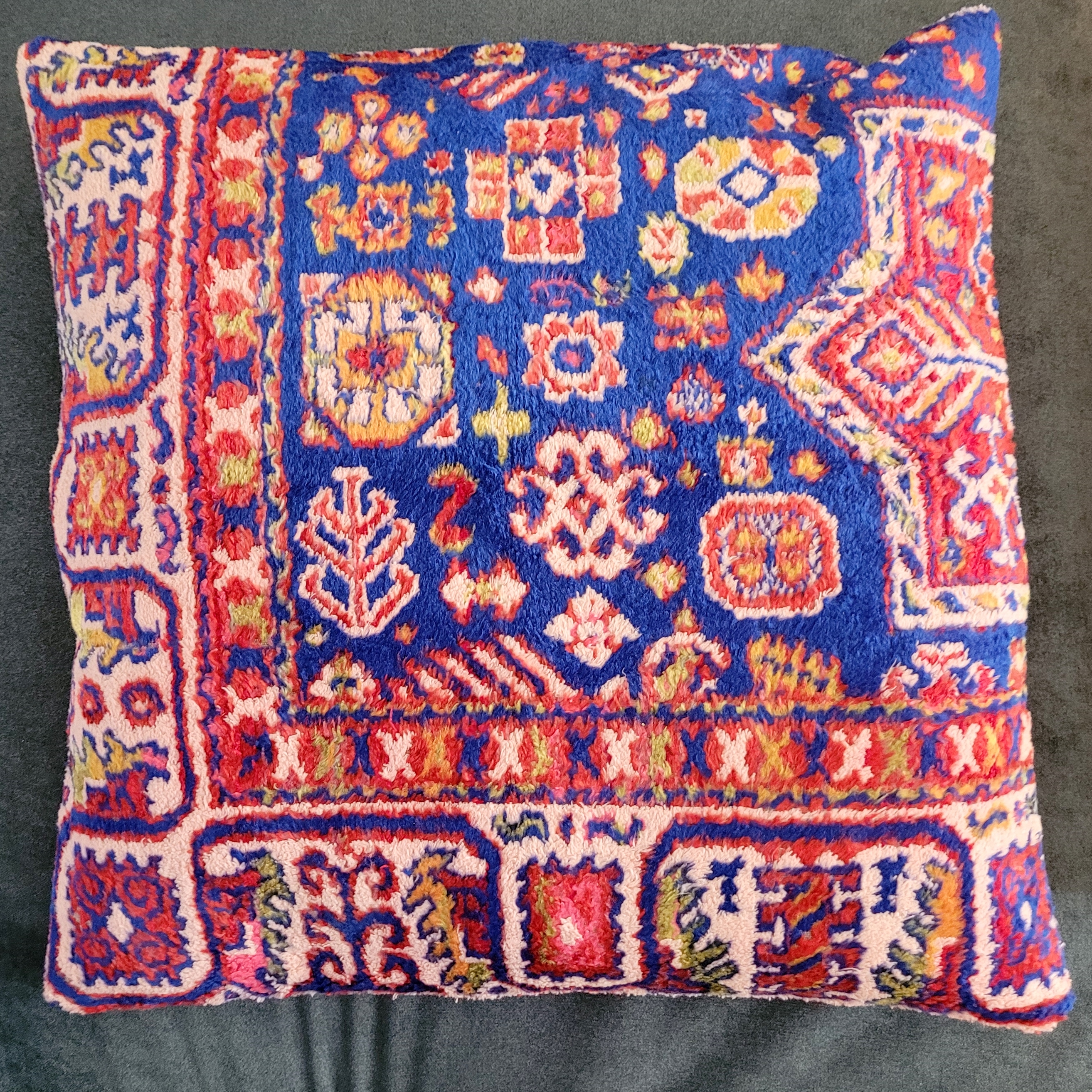 Velours kussen 55x55cm
