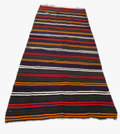 Kelim K131 gekleurde strepen (146x370cm)