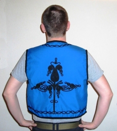 1001 nacht vest/gilet blauw