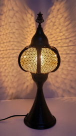 Oosterse tafellamp (okergeel)