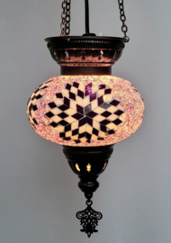 Mozaïek hanglamp lila