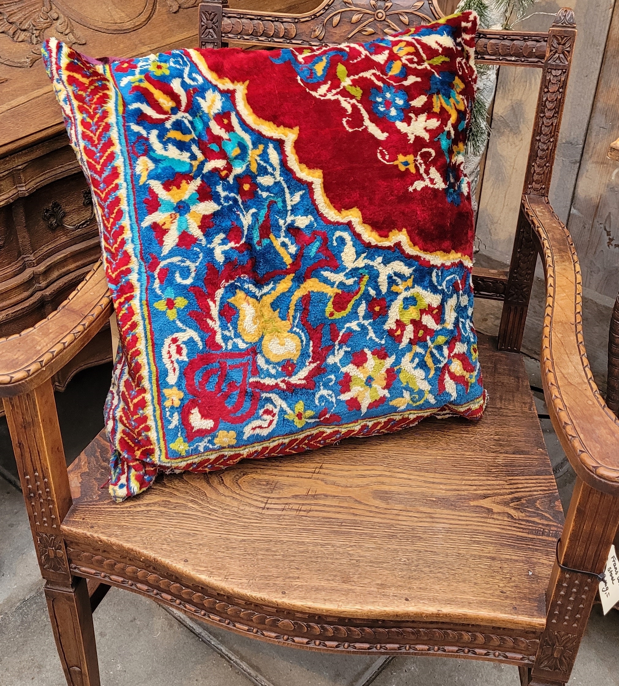 Velours kussen 55x55cm