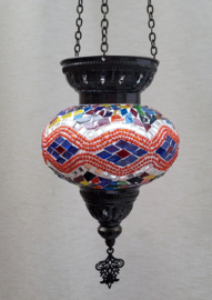 Mozaïek hanglamp rood