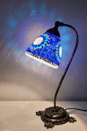 Leeslamp mozaïek blauw