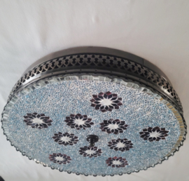 Plafonniere 40cm (met rand) blauw/rood