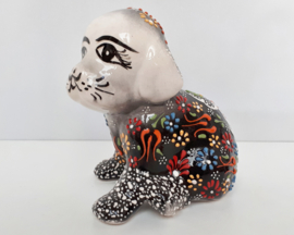 Hondje zwart keramiek