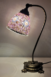 Leeslamp mozaïek roze