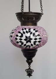Mozaïek hanglamp lila