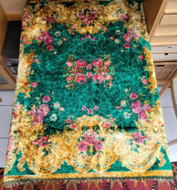 Velours kleed groen 120x120cm