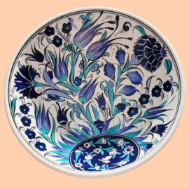 Iznik schaal (blauw30-10)
