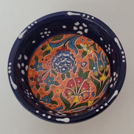 Keramieken schaaltjes 8cm blauw