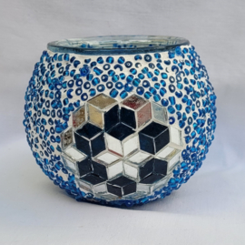 Waxinelichthouder mozaïek