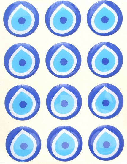 Boze oog stickers 30 mm