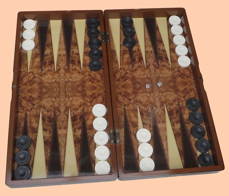 Verzamelen Alvast Schijn Backgammon walnoot (Tavla) | Backgammon - Tavla | Goretti