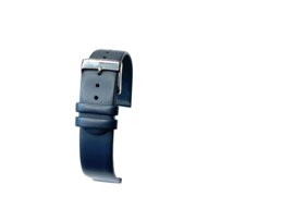 echt leer blauw recht glad zacht soepel plat