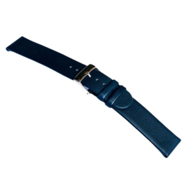 echt leer blauw recht glad zacht soepel plat
