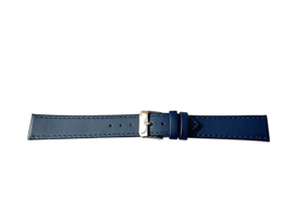 echt leer blauw zacht soepel plat