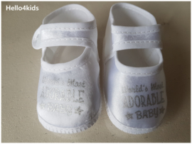"World's Most adorable baby" doop schoentjes
