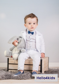 Wit stijlvol baby peuter kostuumpje anker