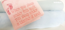 geboorte dekentje Blanket of love