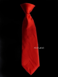 Kinder stropdas rood glanzend