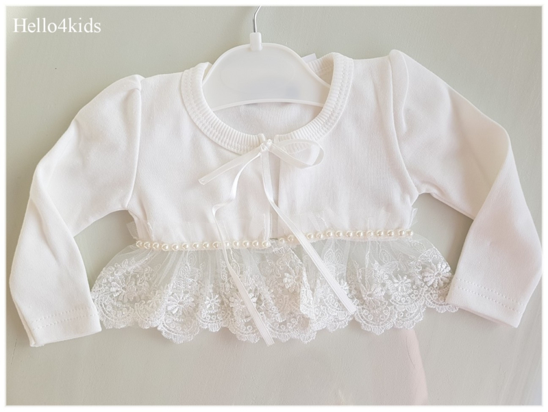 baby bolero vestje Doop of bruidsmeisje Visara | vestjes & jasjes | Hello4kids voor kinderen - kleding doopkleding