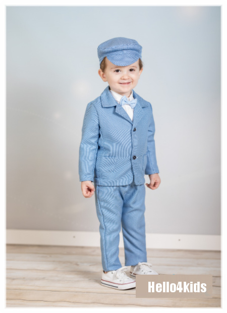 Gezichtsveld kom tot rust Grootste blauw Baby peuter kostuum Ismael | Bruidsjonker-Doop- Feestkleding |  Hello4kids gelegenheidskleding voor kinderen - ceremonie kleding -  doopkleding