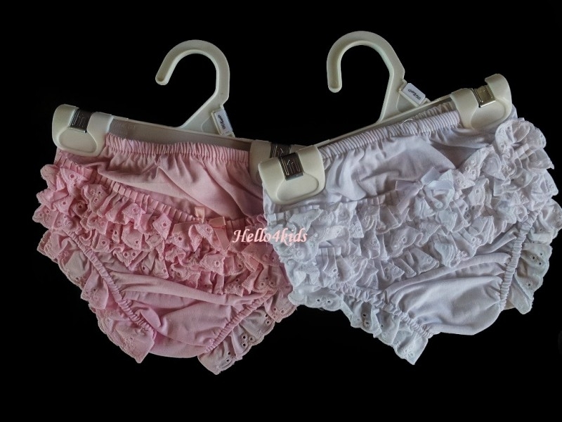 hangen Grafiek karakter Broderie luierbroek/onderbroek voor baby in roze of wit | Accessoires Baby  - peuter - dreumes. | Hello4kids gelegenheidskleding voor kinderen -  ceremonie kleding - doopkleding