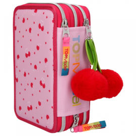 3 vaks etui, cherry, Topmodel