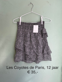 Rokje zwart/wit, Les Coyotes des Paris, maat 12