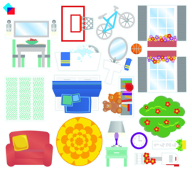 Magna-Tiles, house