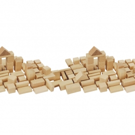 Houten blokken, 50st. Heros