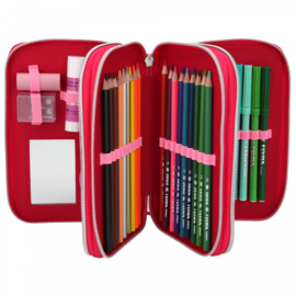 3 vaks etui, cherry, Topmodel