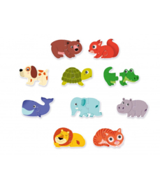 Duo puzzels, dieren, Djeco