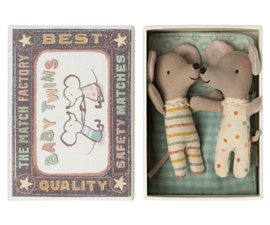 Maileg Baby Twins in matchbox