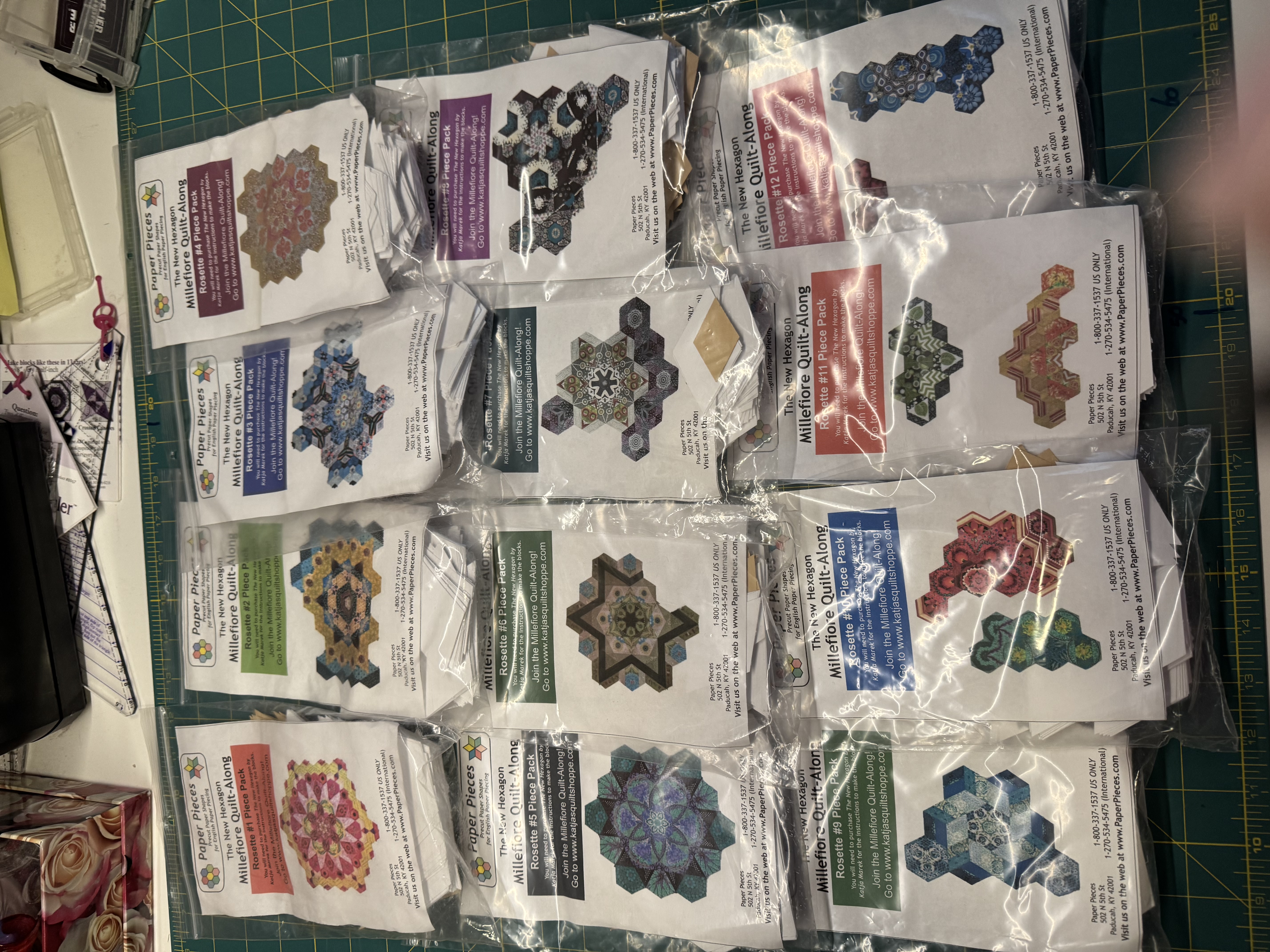 MILLEFIORE  QUILT ALONG -compleet
