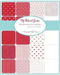 My Redwork Garden -  Bunny Hill Designs - Jellyroll