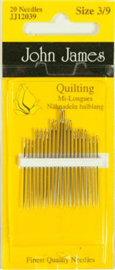 John James -Quilting     20 needles Size 3/9